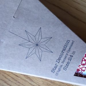 24" Paper Star with LED lights